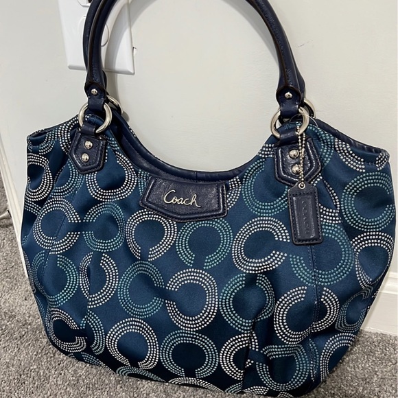 Ashley Dotted Coach Purse - Picture 2 of 9